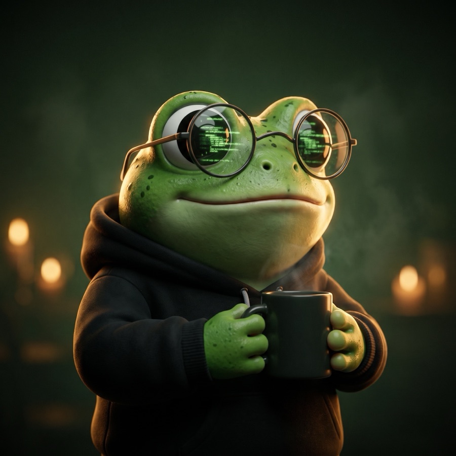 The Solo Frogs frog as the engineering team